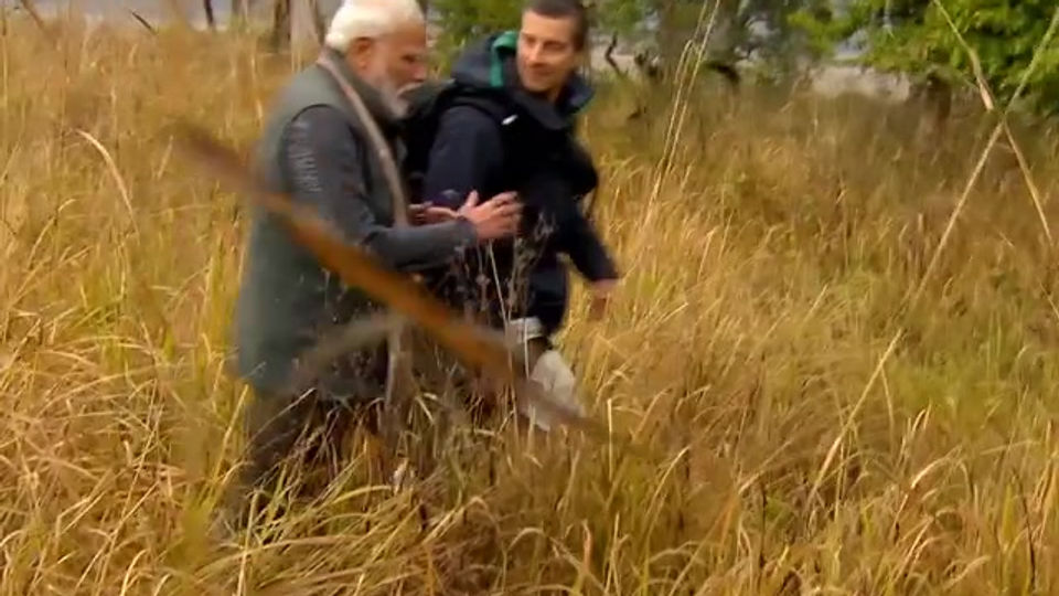 Man vs Wild Bear Grylls with PM Modi (Discovery Channel)
